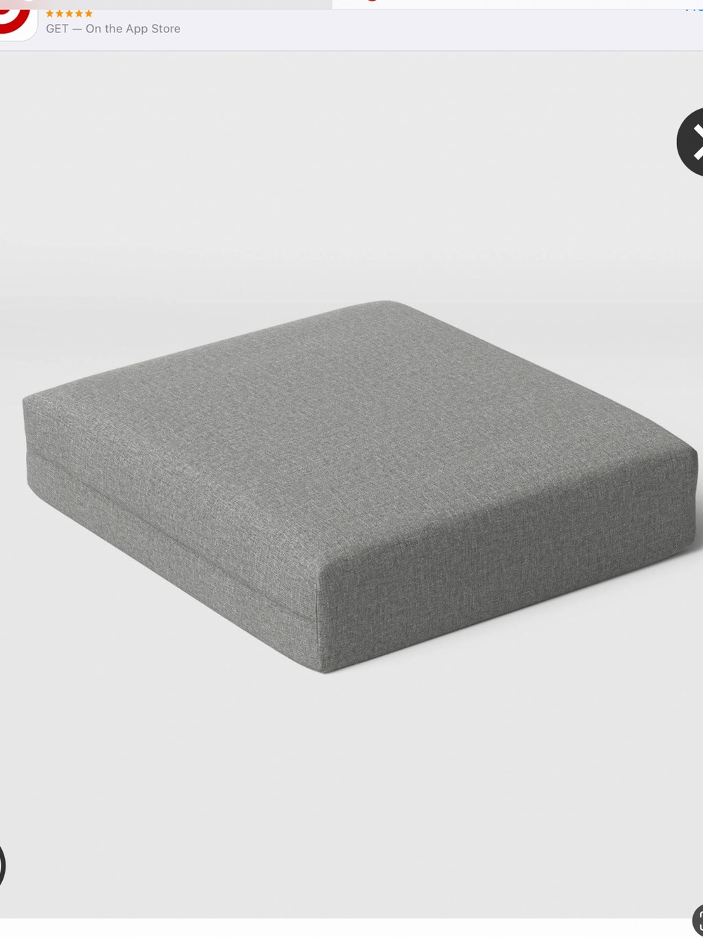 NWT Threshold deep seat gray cushion❤️❤️❤️❤️